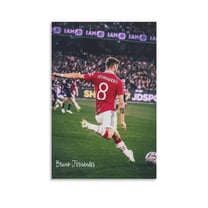 Bruno Fernandes Soccer's Best Players Latest Poster Canvas Wall Art Picture Prints (1) Art Poster Canvas Painting Decor Wall Print Photo Gifts Home Modern Decorative Posters 12x18inch(30x45cm)