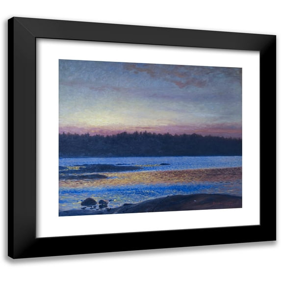 Bruno Liljefors 17x15 Black Modern Framed Museum Art Print Titled - Morning (1894)