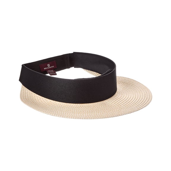 Bruno Magli Adjustable Straw Visor, os