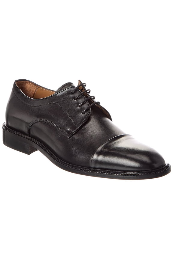 Aydin Leather Oxford, 9, Black