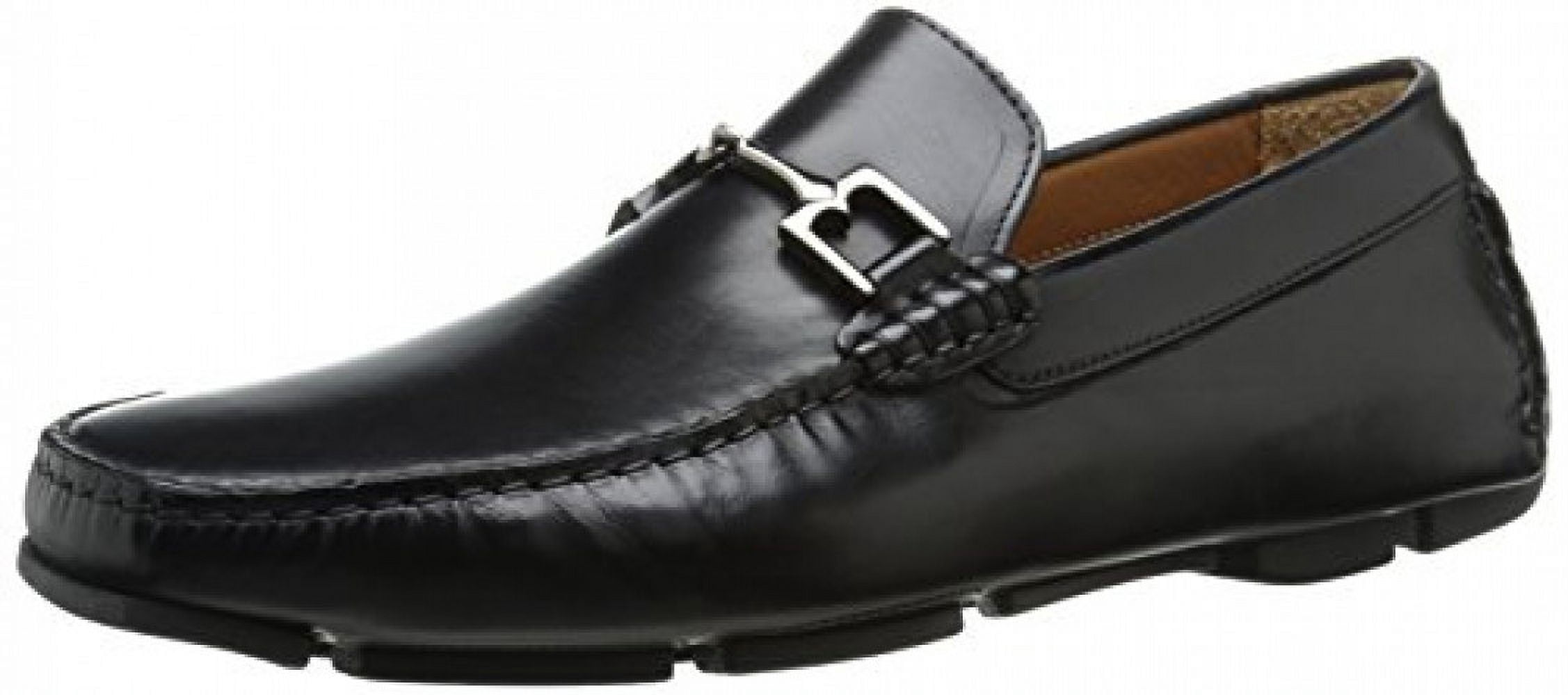 Brunomagli Mens black leather slip on shoe Amazon.com | Bruno Magli - Men main image 2