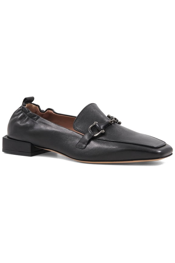 Mila Leather Loafer, 8, Black