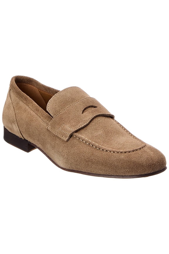 Nathan Suede Loafer, 12, Brown