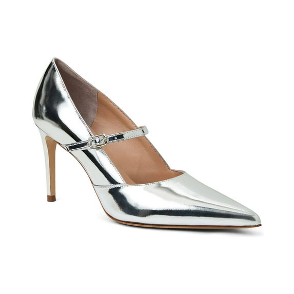 Bruno Magli Prima Leather Pump, 11, Silver