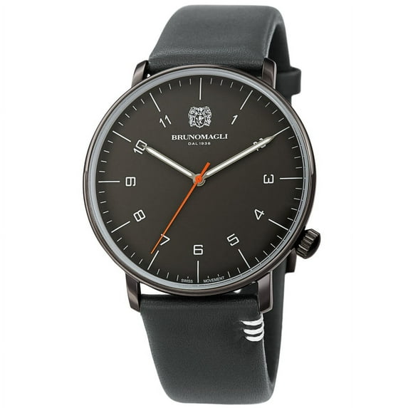 Bruno Magli Roma Moderna Quartz Grey Dial Men's Watch 18.191165.GJ