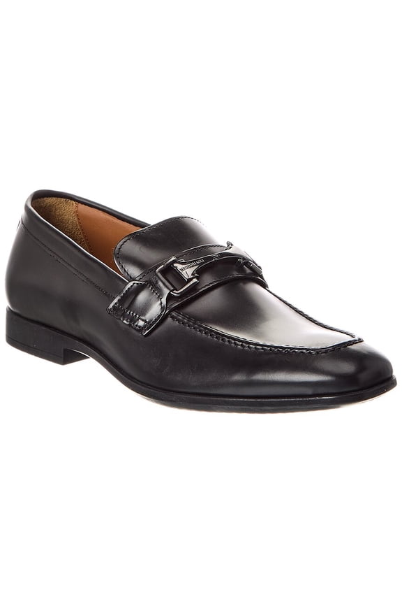 Saffo Leather Loafer, 10.5, Black