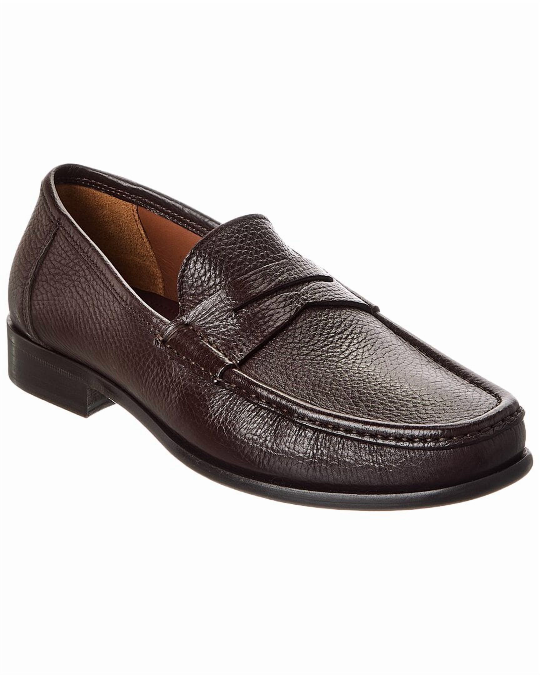 Brown Bruno Magli Leather Loafer Bruno Magli - Corrado Cognac Burnished Leather Penny Loafer main image 4