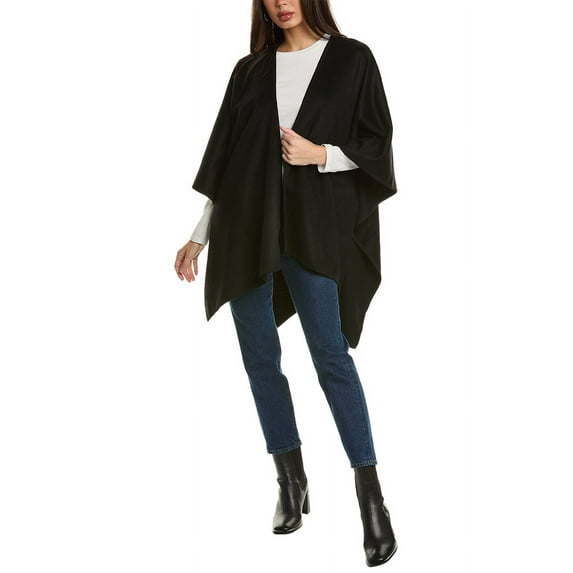 Bruno Magli Wool-Blend Cape, Black