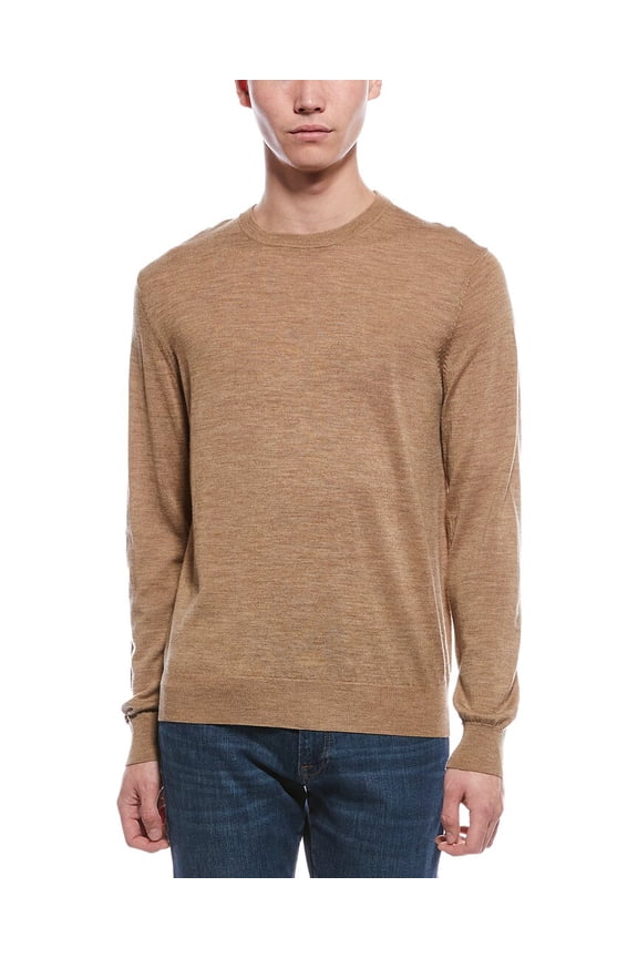 mens  Merino Wool Crewneck Sweater, l, Multi