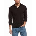 thumbnail image 1 of Bruno Magli mens  Merino Wool Polo Sweater, m, Brown, 1 of 3