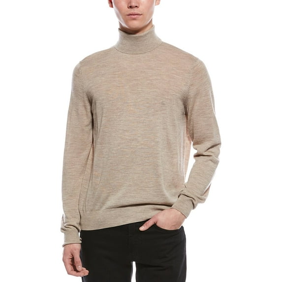 Bruno Magli mens Merino Wool Turtleneck Sweater, s, Brown
