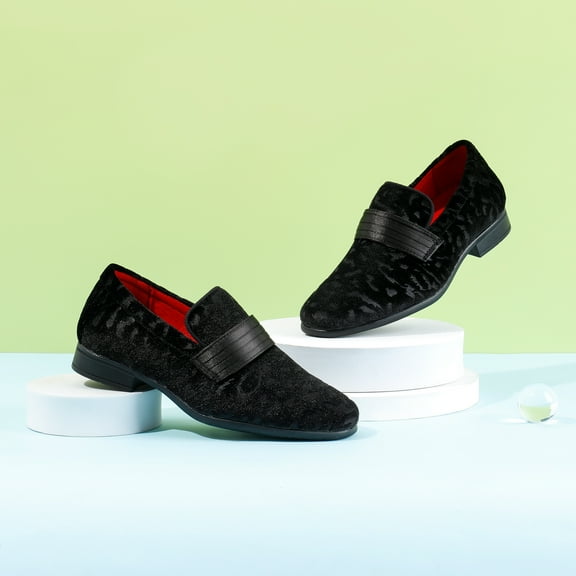 Bruno Marc Boy's Dress Formal Tuxedo Shoes Slip-on Loafers