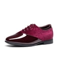 thumbnail image 1 of Bruno Marc Boys Dress Shoes Formal Patent Velvet Tuxedo Oxford Shoes, 1 of 4