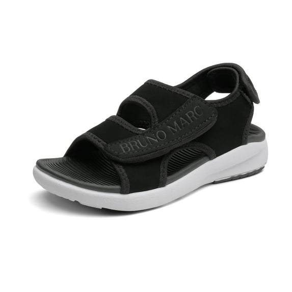 Bruno Marc Boys Open Toe Straps Outdoor Summer Sport Sandals(Toddler/Little Kid/Big Kid) SBSA224K BLACK Size 2