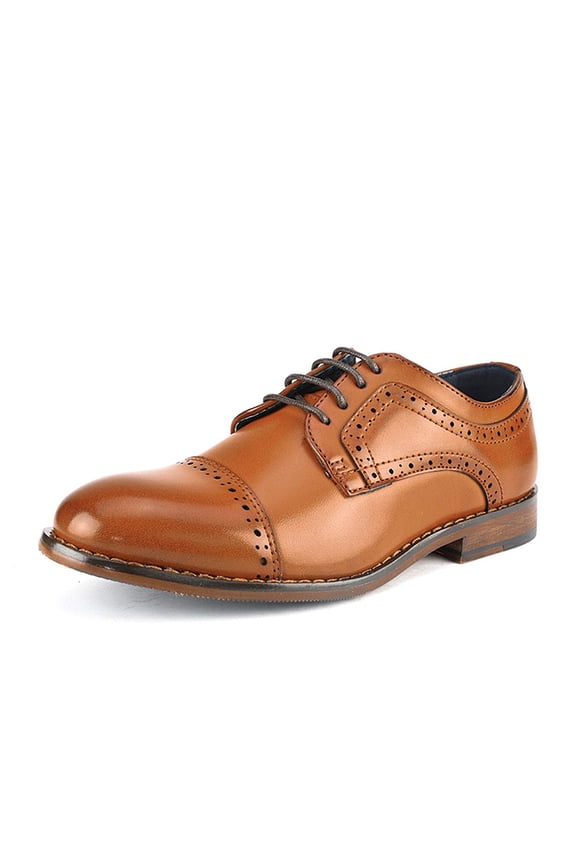 Kids Boys Classic Oxford Shoes Dress Shoes Party Wedding Shoes Prince_K1 Brown Size 6