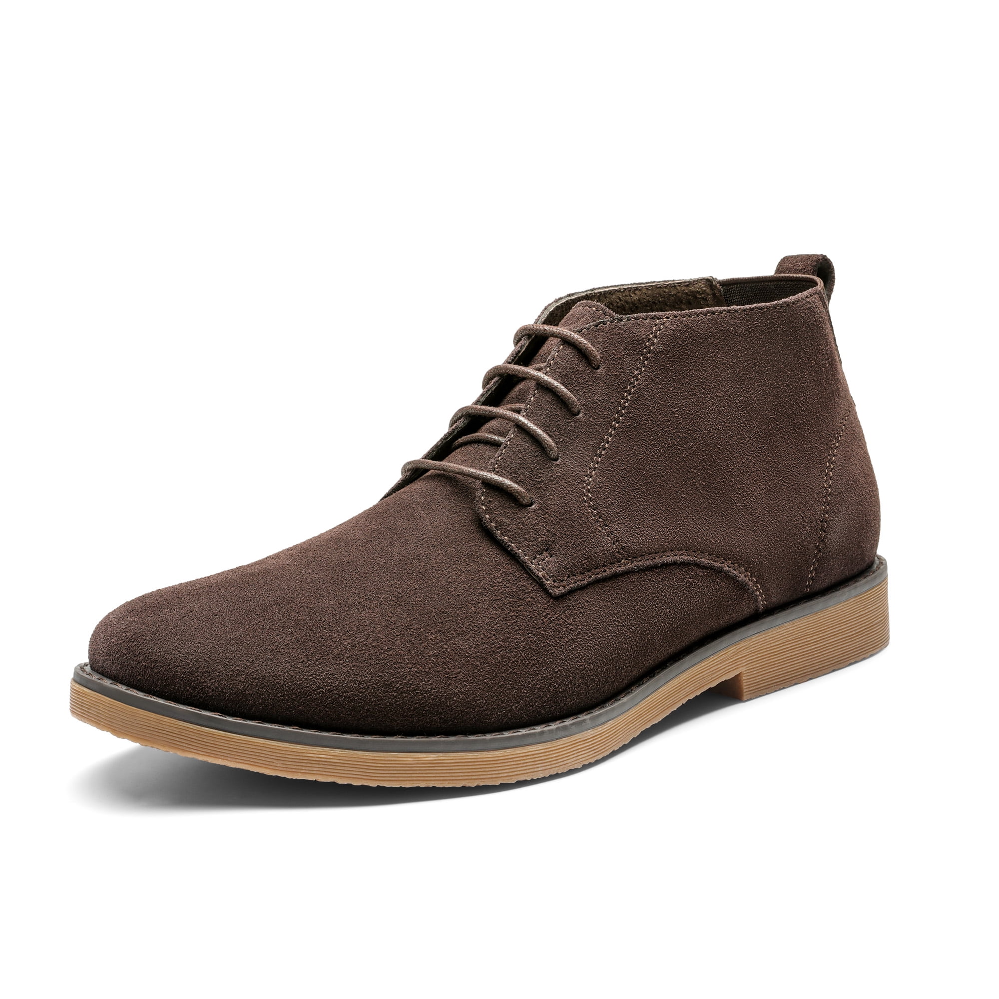 Men\'s Dark Brown Suede Chukka Boots - Classic Lace-Up Leigh Mid Brown Suede Chukka Boot main image 3