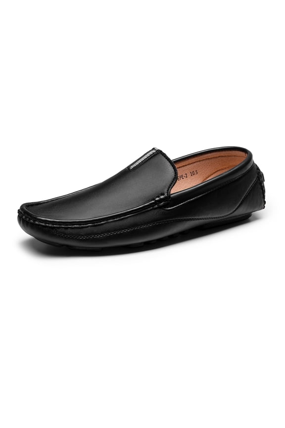 Men Fashion Classic Loafers Driving Moccasins Shoes For Men Slip on Lightweight Loafers Shoes BM-PEPE-2 BLACK Size 13