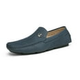 thumbnail image 1 of Bruno Marc Men Fashion Driving Loafers Dress Shoes Casual Slip On Moccasins NAVY Size 10, 1 of 10