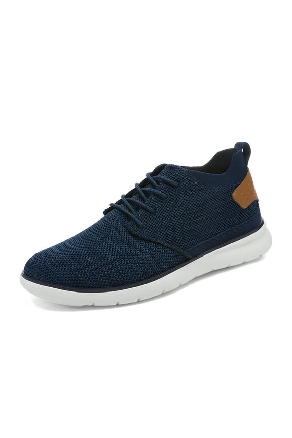 Men Fashion Sneakers Street Basics Comfort Casual Walking Shoes For Men ZERO-01 DARK/BLUE Size 9