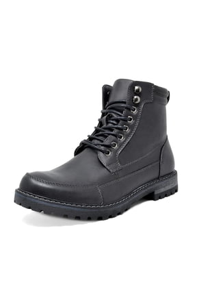 Men Military Boots Motorcycle Combat Riding Ankle Leather Boots for Men Outdoor Work Boots Engle-01 Black Size 11