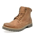 thumbnail image 1 of Bruno Marc Men Military Boots Motorcycle Combat Riding Ankle Leather Boots for Men Outdoor Work Boots Engle-01 Brown Size 8, 1 of 7