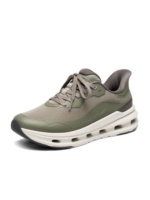 Men's Breathable Casual Sneakers | Comfortable, Lightweight, Casual, Cushioned Midsole, Stylish, Flexible, Easy on Walking Shoes