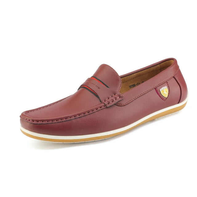 Bruno Marc Men's Casual Lightweight Loafers Shoes Lazy Moccasins Loafers Driving Soft Shoes For Men BUSH-01 BURGUNDY Size 10
