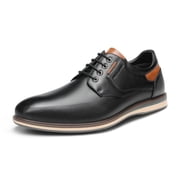 Bruno Marc Mens Casual Round Toe Classic Lace-up Oxford Shoes Wide Fit