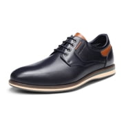 Mens Casual Round Toe Classic Lace-up Oxford Shoes Wide Fit