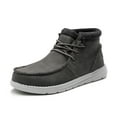 thumbnail image 1 of Bruno Marc Men's Casual Slip-on Shoes Warm Loafers for Men Winter Boots SBLS2233M GREY Size 9, 1 of 6