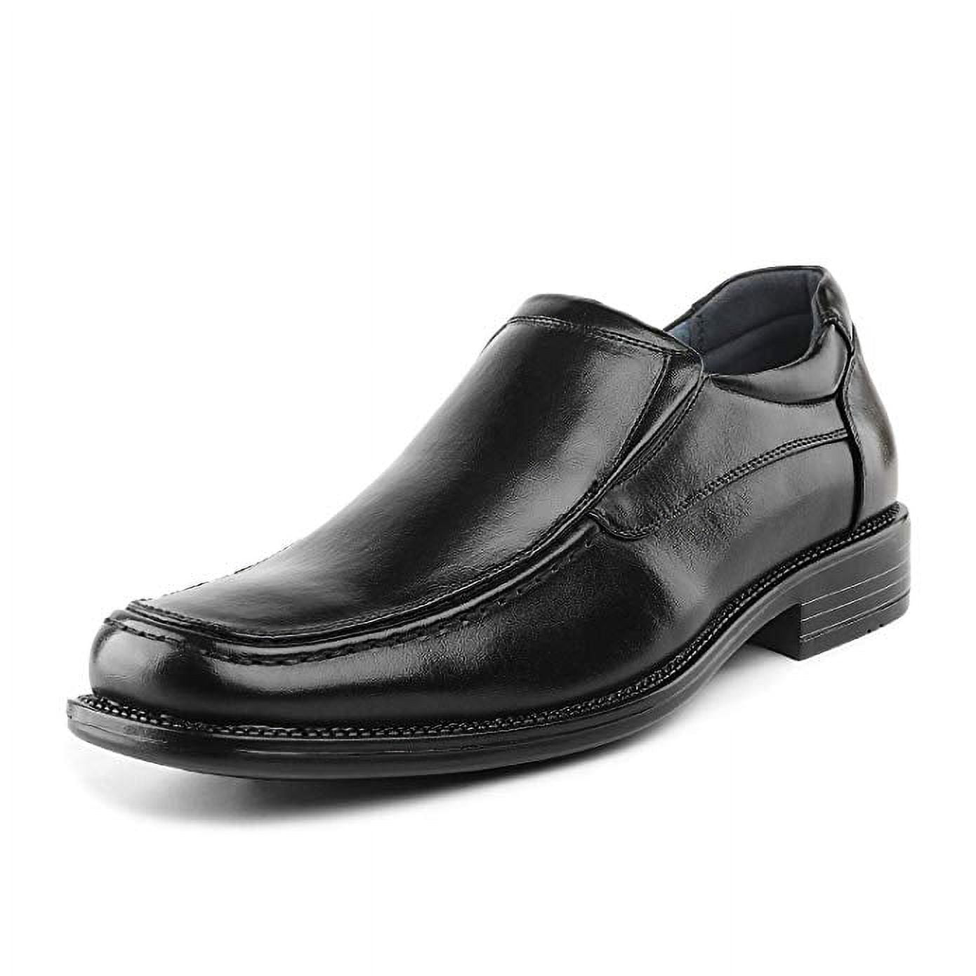 Bruno Marc Men's Classic Formal Dress Shoes Square Toe Loafer Shoes