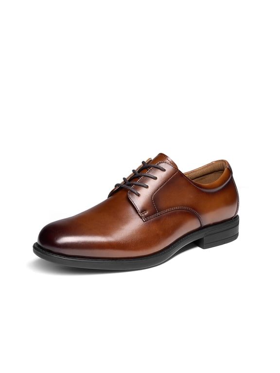 Men's Classic Leather Dress Shoes Comfort Oxfords Business Formal Lace Up Shoes