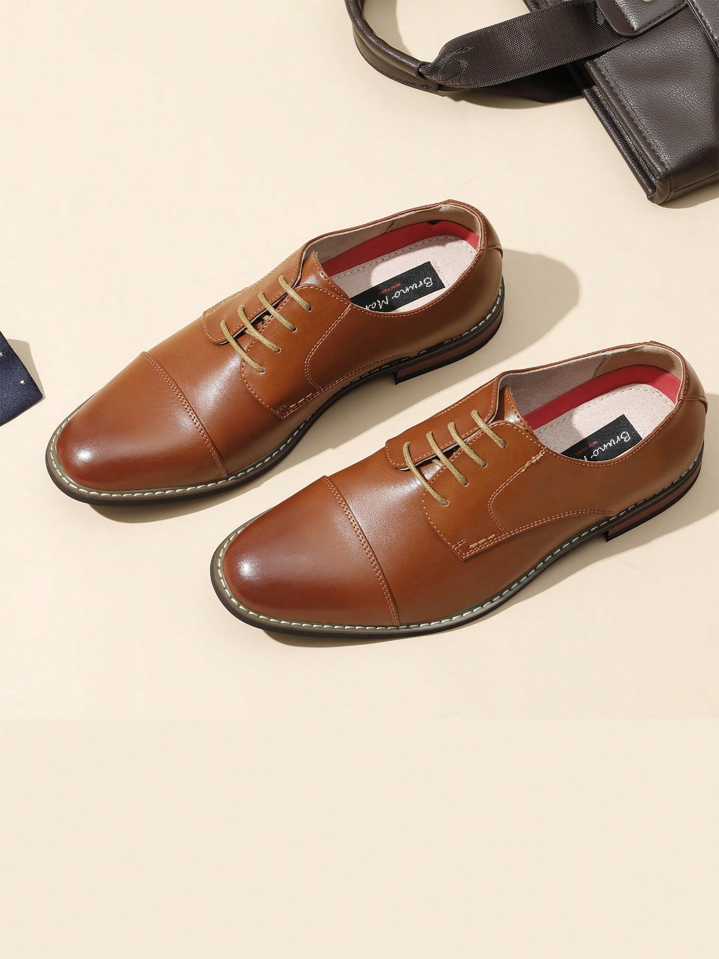 Mens Dress Shoes Men's Oxford Dress Shoes Square Toe Oxfords