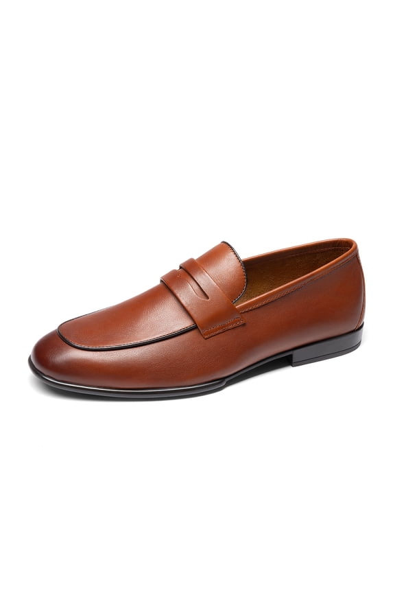 Men's Classic Penny Loafers Leather Dress Shoes Comfort Lightweight Slip-on Shoe