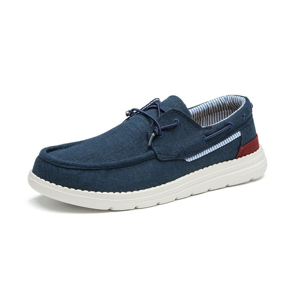 Bruno Marc Mens Comfort Slip-on Canvas Loafers Casual Boat Shoes SBLS223M NAVY Size 10.5