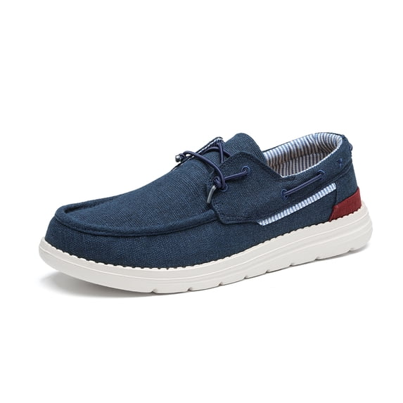 Bruno Marc Mens Comfort Slip-on Canvas Loafers Casual Boat Shoes SBLS223M NAVY Size 15
