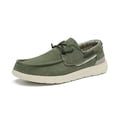 thumbnail image 1 of Bruno Marc Mens Comfort Slip-on Canvas Loafers Casual Boat Shoes SBLS223M OLIVE/GREEN Size 13, 1 of 10