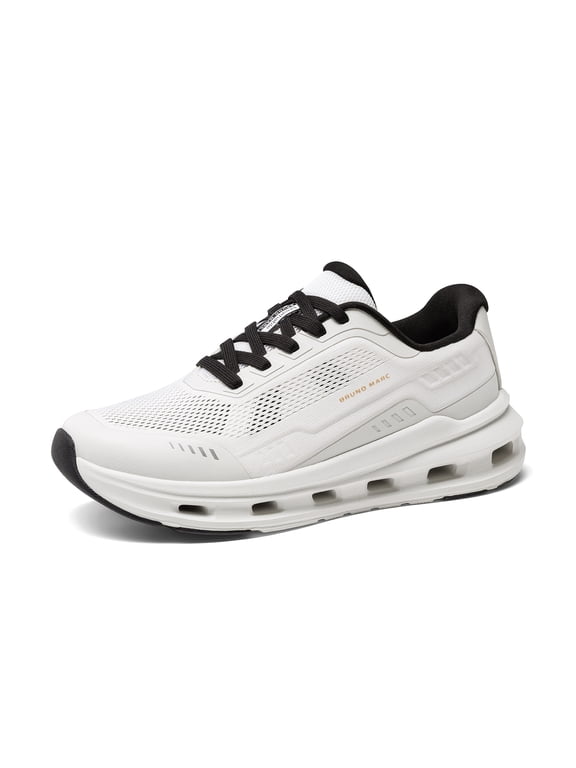 Men's Cushionix Stride Comfort Mesh Sneakers Casual Lace-up Lightweight Hollow Shock-Absorbing Sole Commuter Walking Shoes
