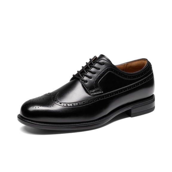 Bruno Marc Men's Dress Brogue Wingtip Oxford Shoes Dress Classic Business Lace-Up with Oxford Lining stylish design for Weddings, Office, Commutes, All-Day Comfort Secure Fit