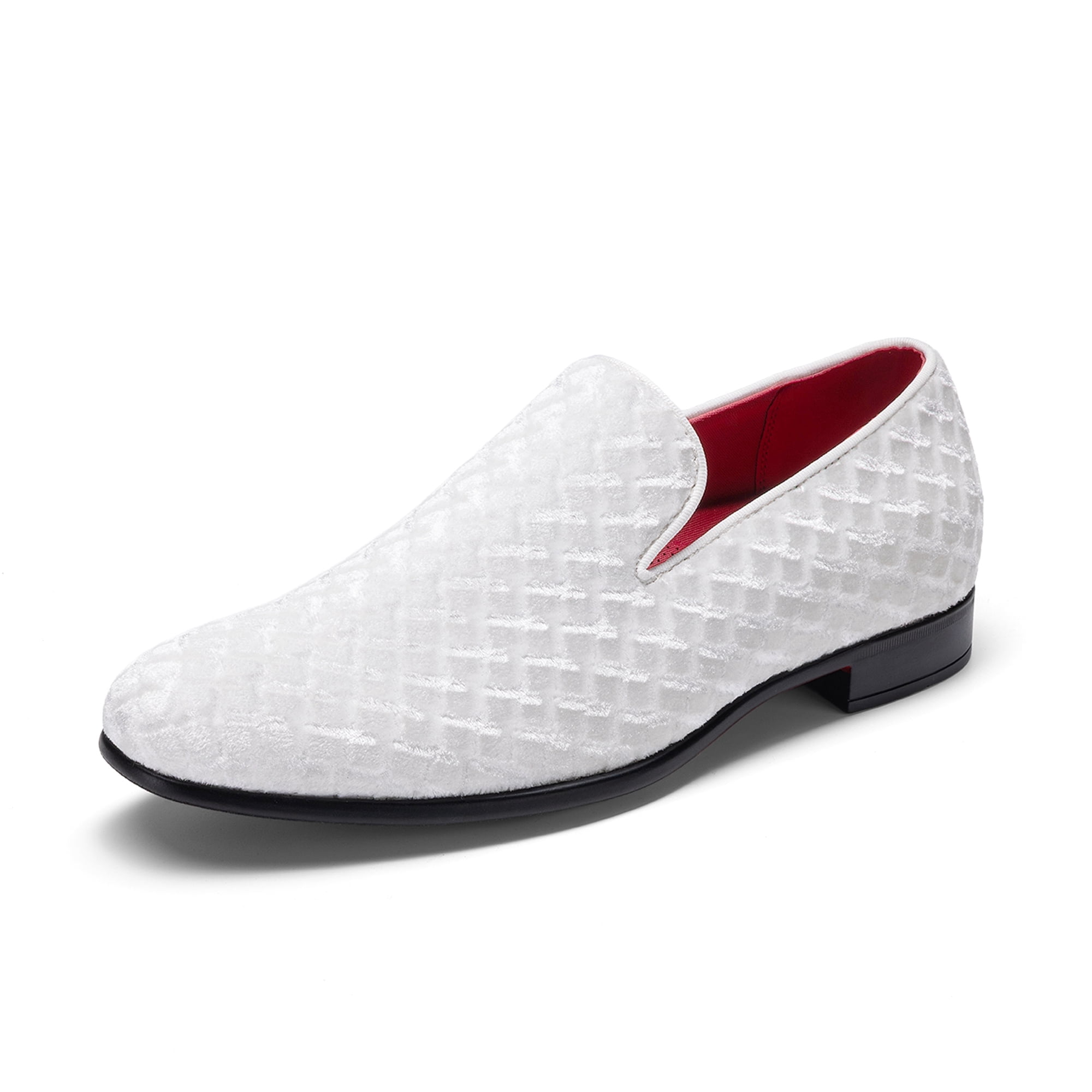 white and red dress shoes Women's Step Stunner Black Kitten Heel | Size: 5.5 With a classic wingtip upper and a lightweight lug sole Bruno Marc Men's Dress Loafers