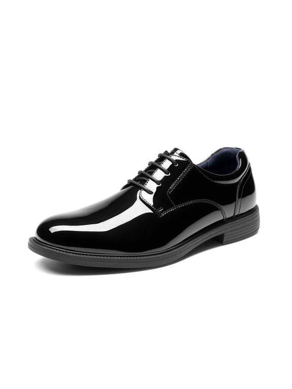 Men's Dress Oxford Shoes Classic Uniform Lace Up Formal Non Slip Shoes 2.0