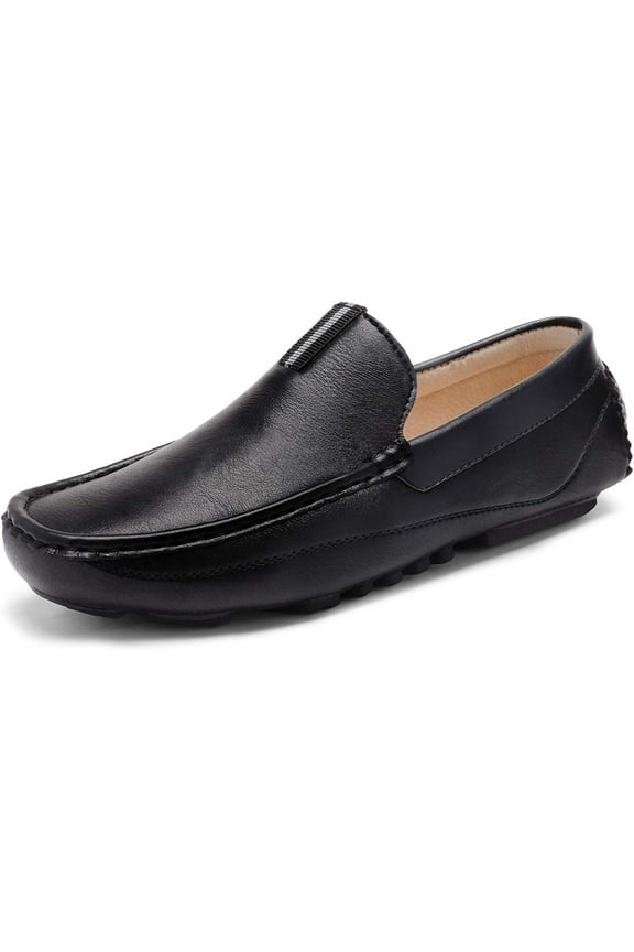 Men's Driving Moccasins Penny Loafers Slip on Loafer Shoes 12 Black