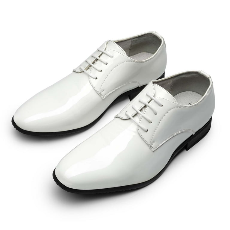 White Dress Shoes For Mens White Oxford Shoes Bruno Marc Men's