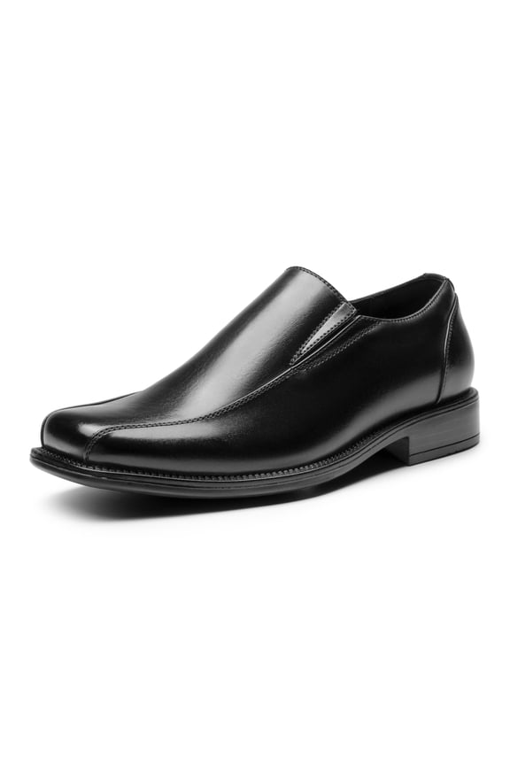 Men's Formal Leather Lined Square Toe Dress Loafers Shoes BLACK size 11
