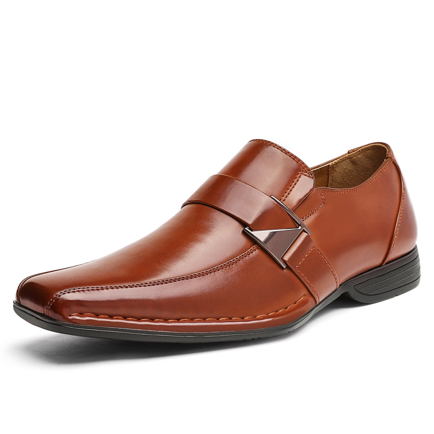 Bruno Marc Men's Giorgio Leather Lined Dress Loafers Shoes Wide Width