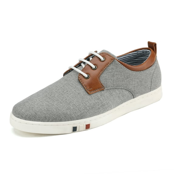 Bruno Marc Men's Grey Oxford Sneakers Dress Shoes JH19002M Size 7 M US