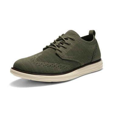 Bruno Marc Men's Knitted Wingtip Craft Mesh Oxford Sneakers Casual Dress Lace-Up Lightweight Walking Shoes