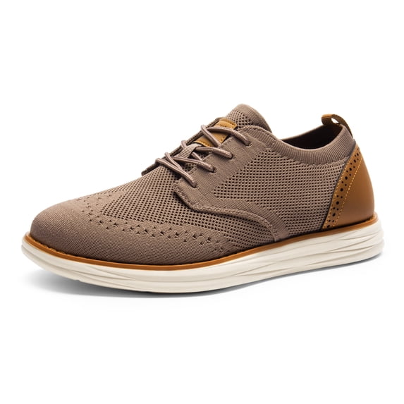 Bruno Marc Men's Knitted Wingtip Craft Mesh Oxford Sneakers Casual Dress Lace-Up Lightweight Walking Shoes
