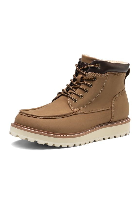 Men's Moc Toe Boot Fashion Comfort Casual Wedge Boots