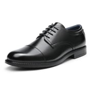 Men's Dress Oxford Shoes Classic Lace Up Formal Cap Toe Shoes Wide Fit